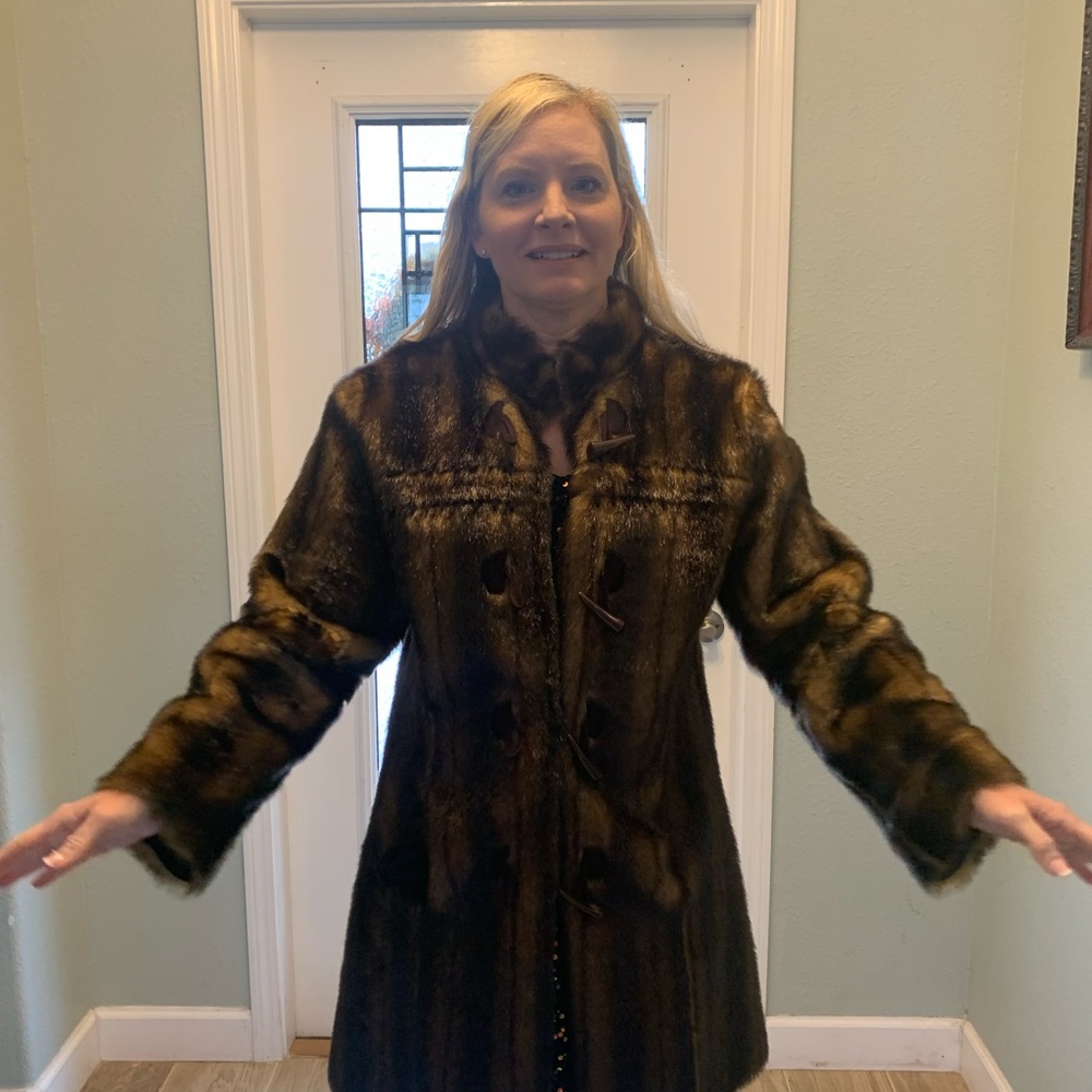 Womans Reversable Suede Jacket. Winter Coat, Wint… - image 8